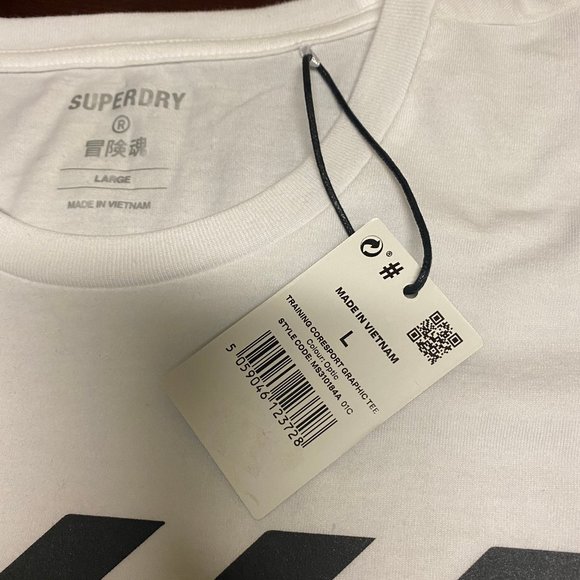 Superdry Crew Neck Pullover T Shirt Size Large - Picture 3 of 3